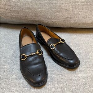H&M | Black faux leather loafers size 40